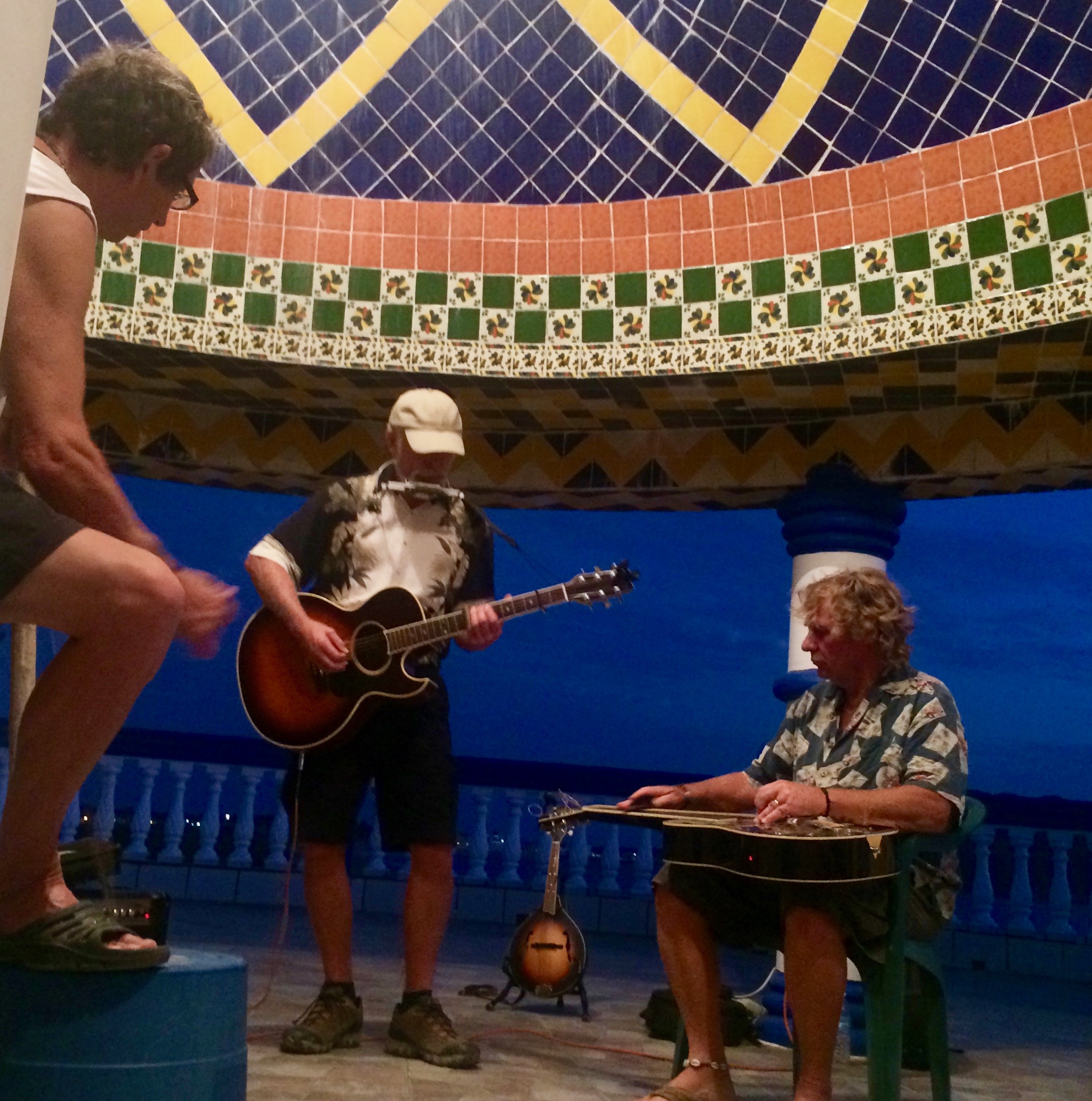  With Tim and George in Melaque, Mexico 